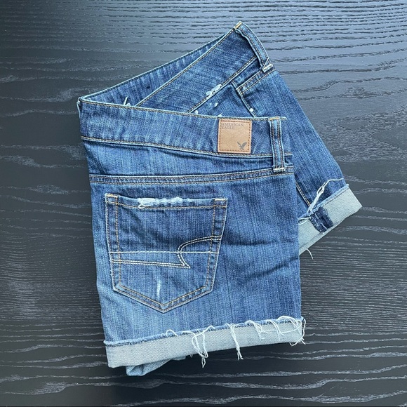 American Eagle Outfitters Pants - American Eagle Distressed Denim Short Shorts